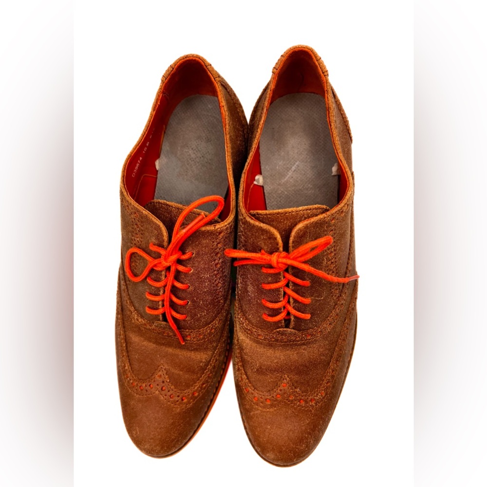 Cole Haan Brown and Orange Flats - Picture 2 of 16
